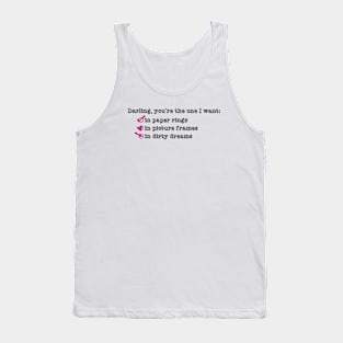 Paper Rings (multiple choice) Tank Top